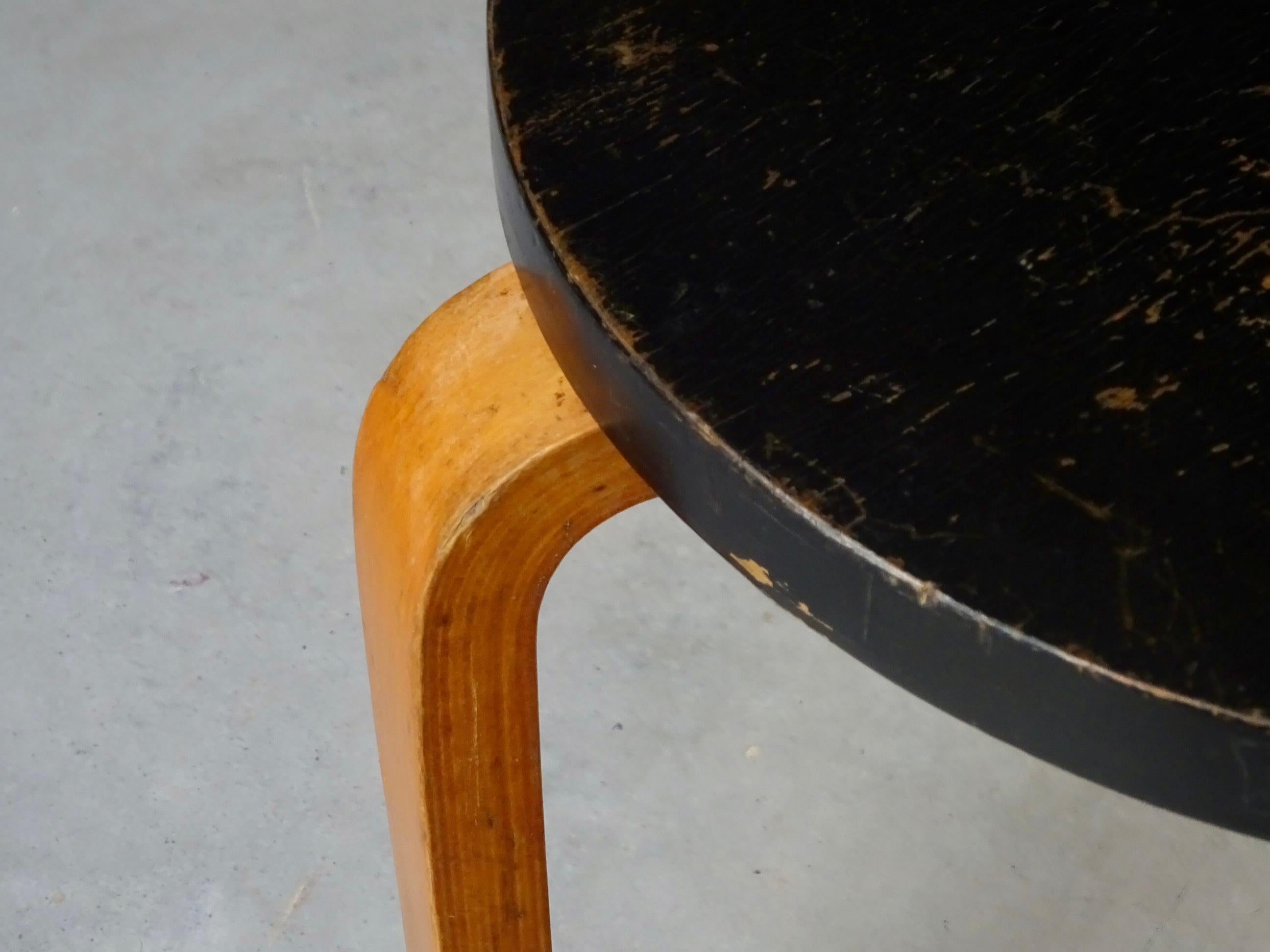 Mid-20th Century Alvar Aalto Stool 60 For Sale