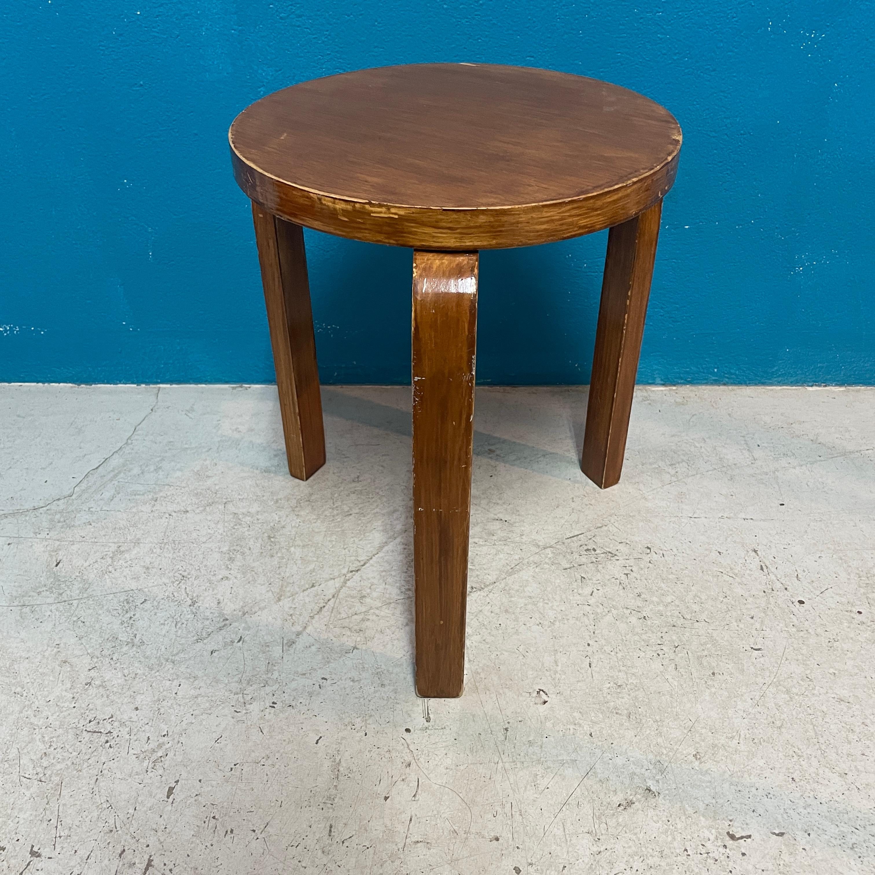 Iconic Aalto three-legged stool. Stool 60 was officially unveiled to an enthusiastic public in London at a Finnish furniture review in November 1933.
The stool’s revolutionary L-leg structure was a major boost for the modern Scandinavian design