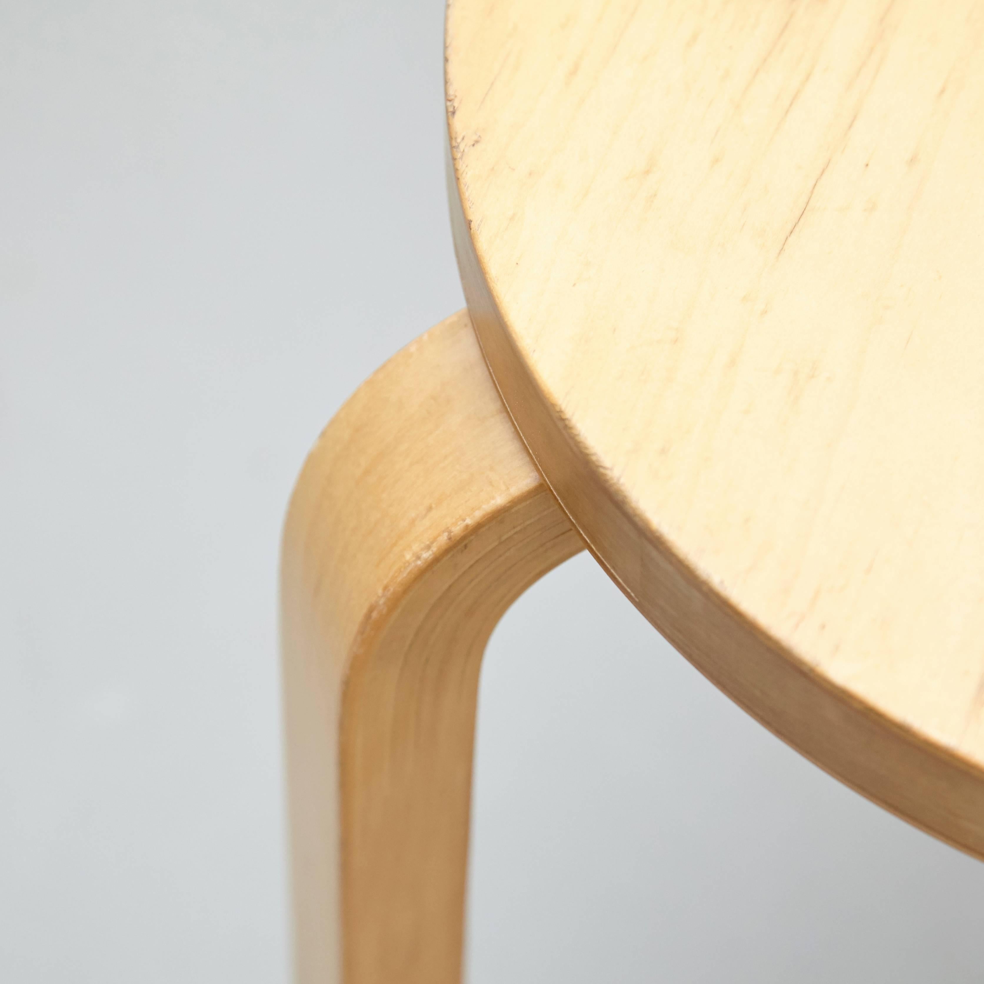 Mid-Century Modern Alvar Aalto Stool, circa 1960