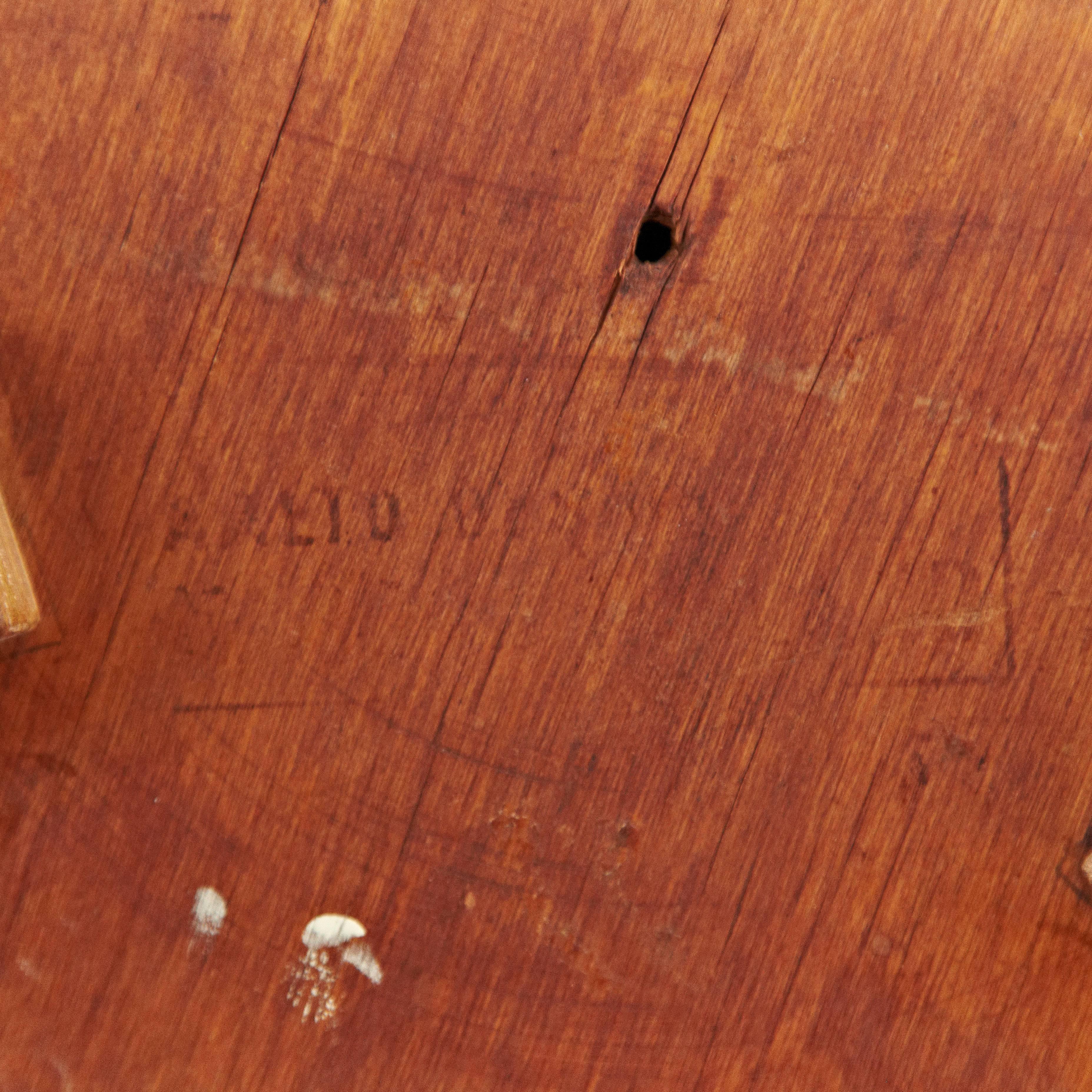 Leather Alvar Aalto Stool for Artek, circa 1960