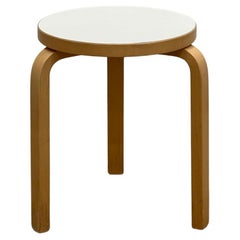 Vintage Alvar Aalto stool, model 60 for Arkek, Finland