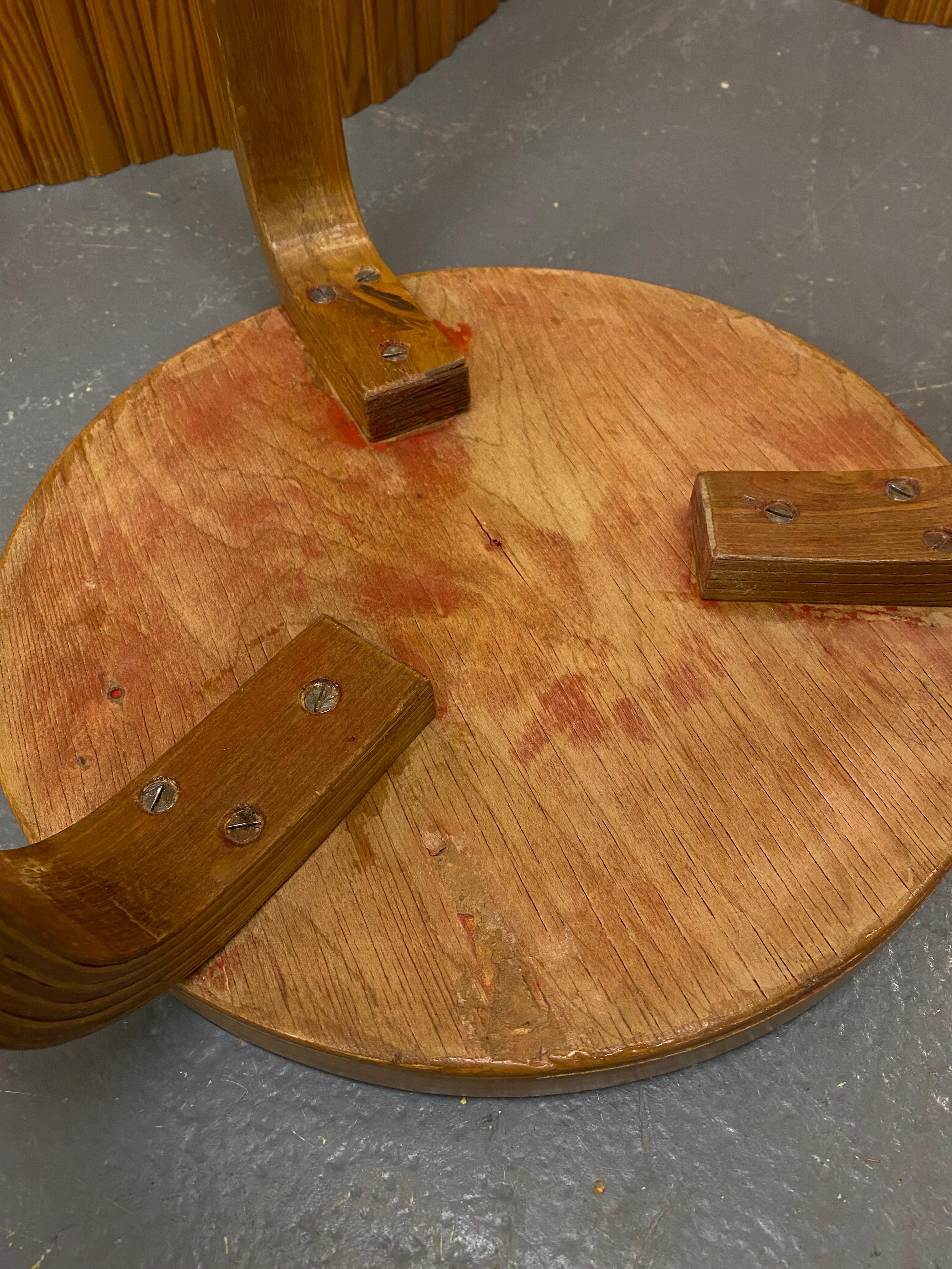 Alvar Aalto Stool Model 60 In Birch, 1950s  Artek  In Good Condition For Sale In Helsinki, FI