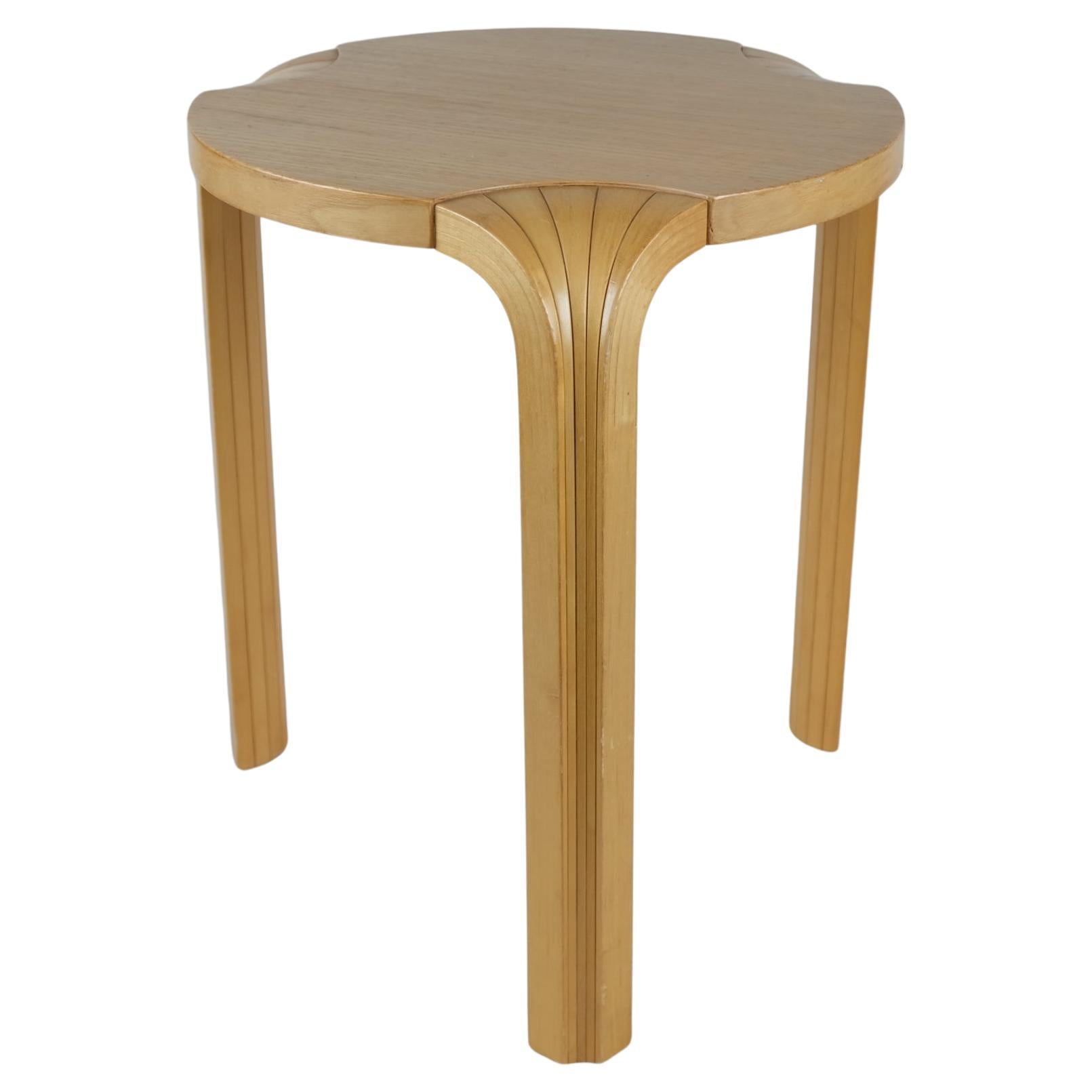 Alvar Aalto Stool X600 X-leg or "Fan Leg" in Birch and Oak, Artek, 1960s