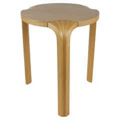 Alvar Aalto Stool X600 X-leg or "Fan Leg" in Birch and Oak, Artek, 1960s