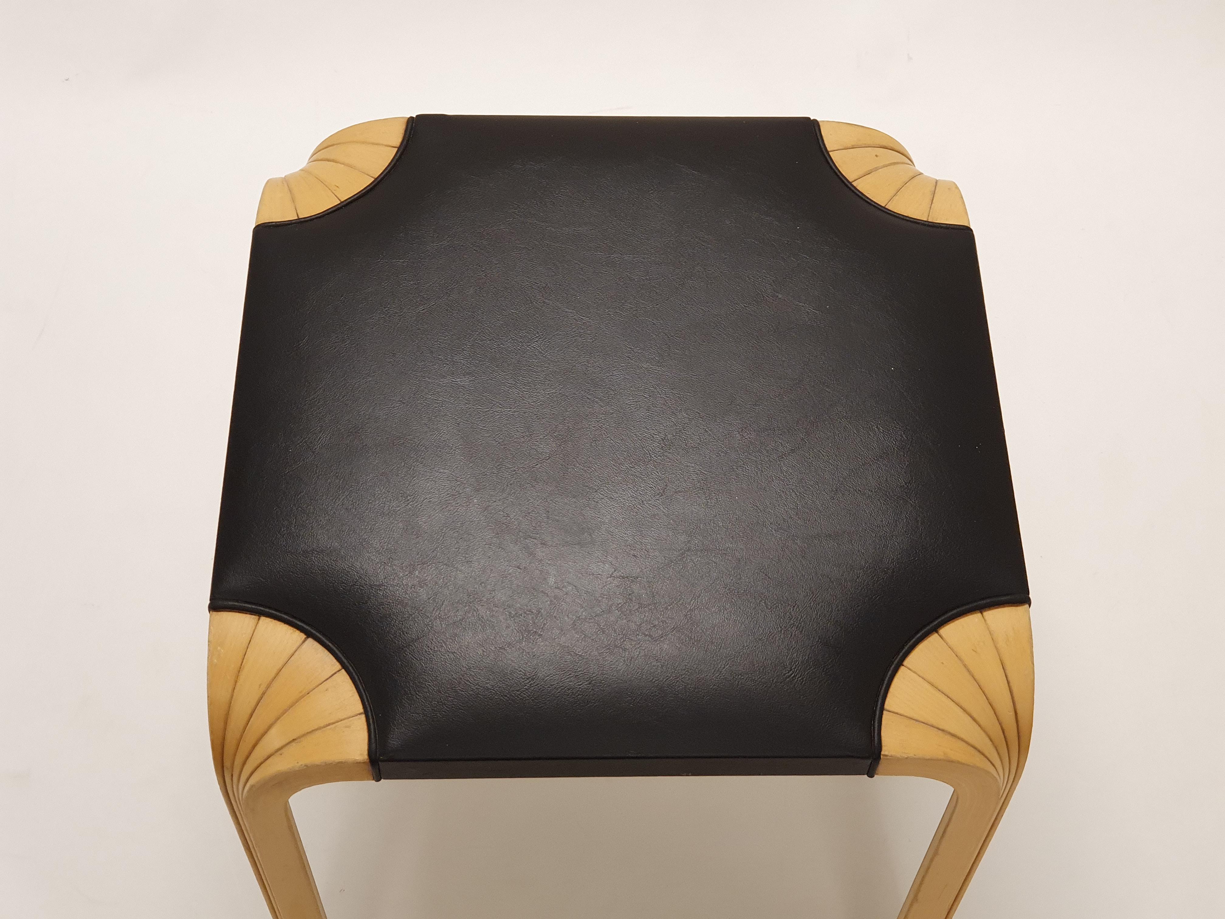 Scandinavian Modern Alvar Aalto Stool X601 Artek