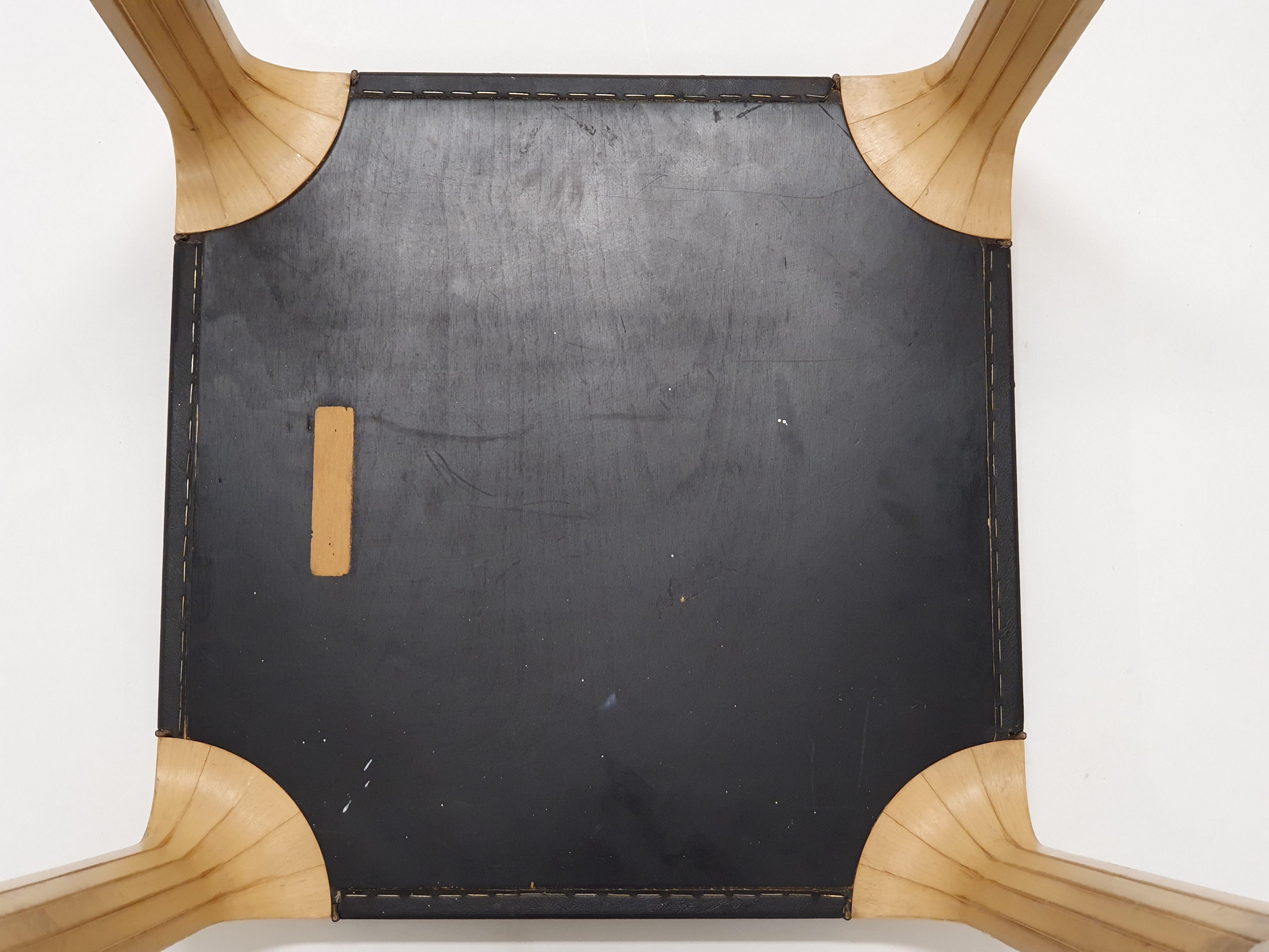 Leather Alvar Aalto Stool X601 Artek