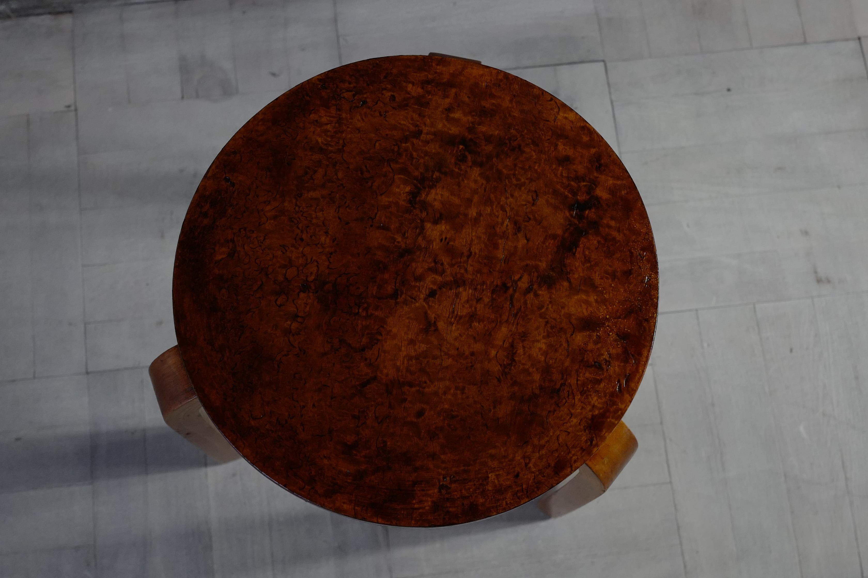 Finnish alvar aalto stool60 finmar 30's Karelian birch