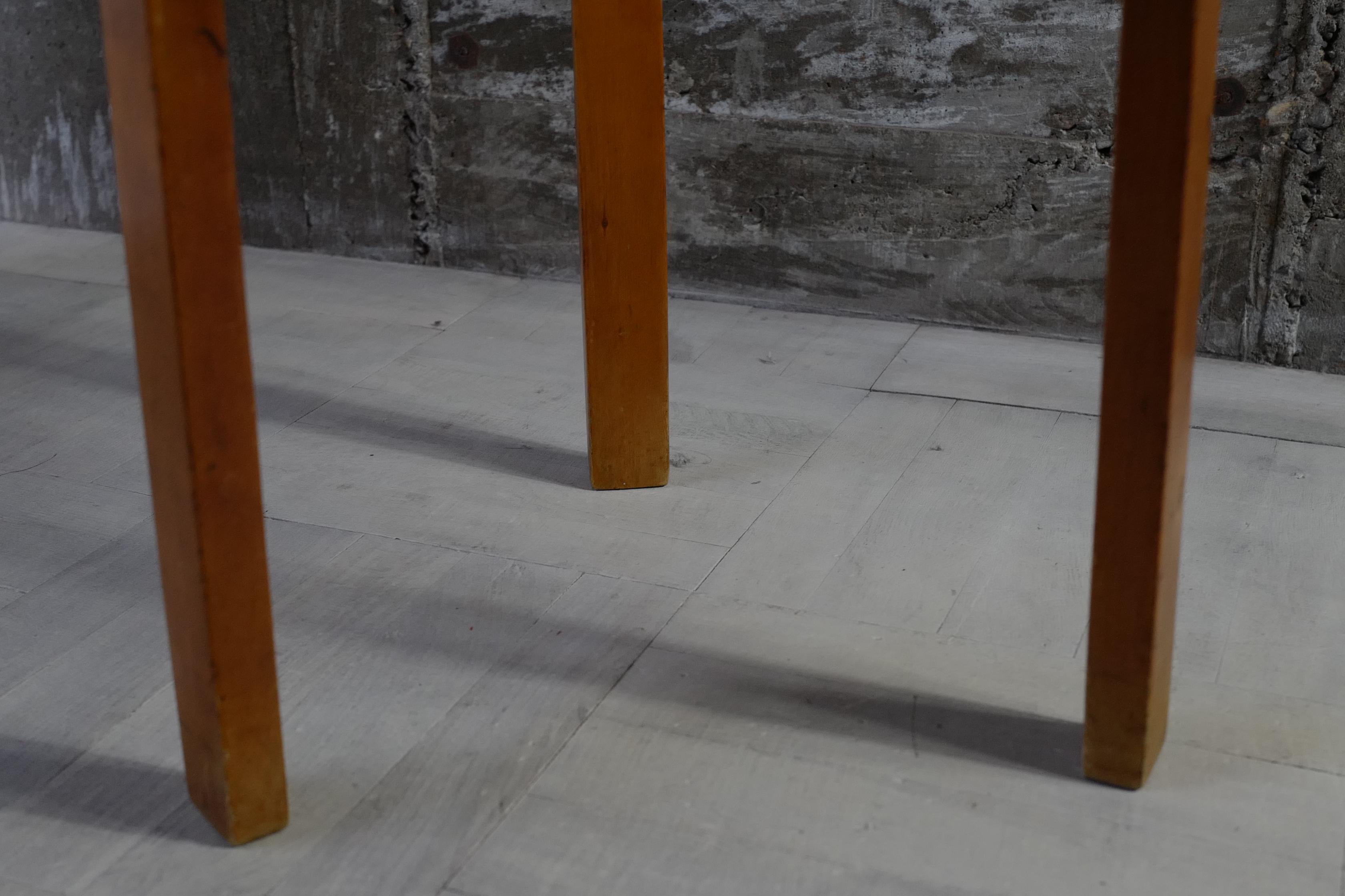 Birch alvar aalto stool60 finmar 30's Karelian birch