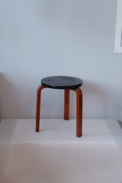 alvar aalto stool60 finmar 30's painted black