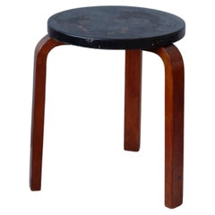 alvar aalto stool60 finmar 30's painted black