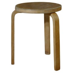 Vintage alvar aalto stool60 natural hedemora 1940's