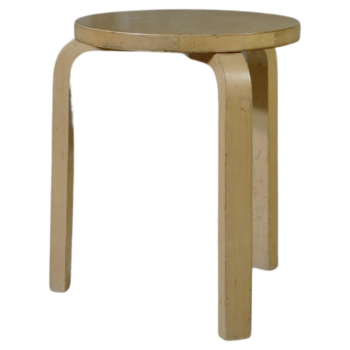 alvar aalto stool60 natural 1950's For Sale