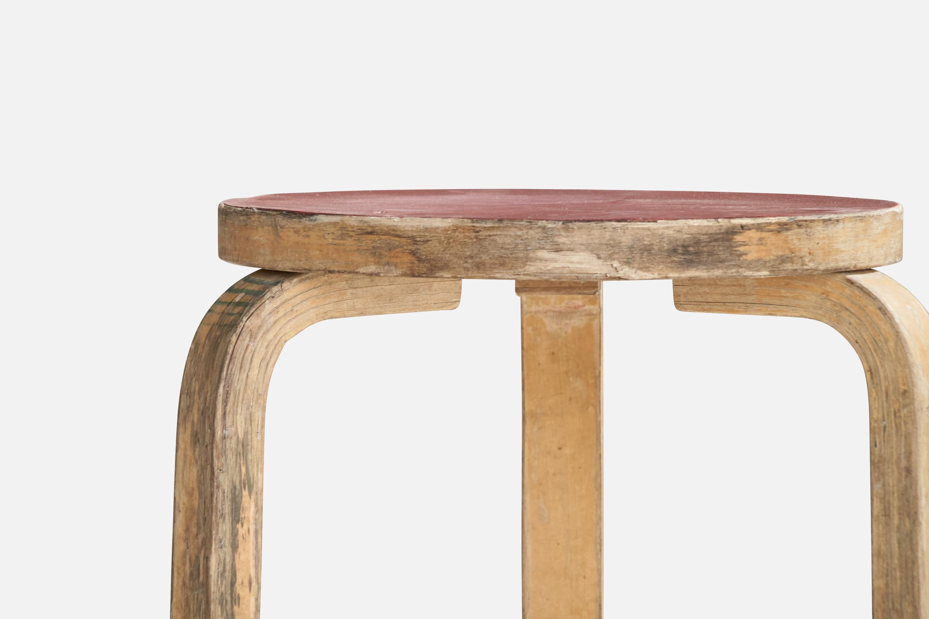 Mid-20th Century Alvar Aalto, Stools, Birch, Finland, 1950s For Sale
