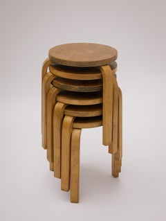 Alvar Aalto stools for finmar, 1930s