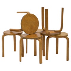 Alvar Aalto stools for finmar, 1930s