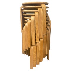Alvar Aalto Style 3-Leg Plywood Stool / Table, Classic Modernist Design