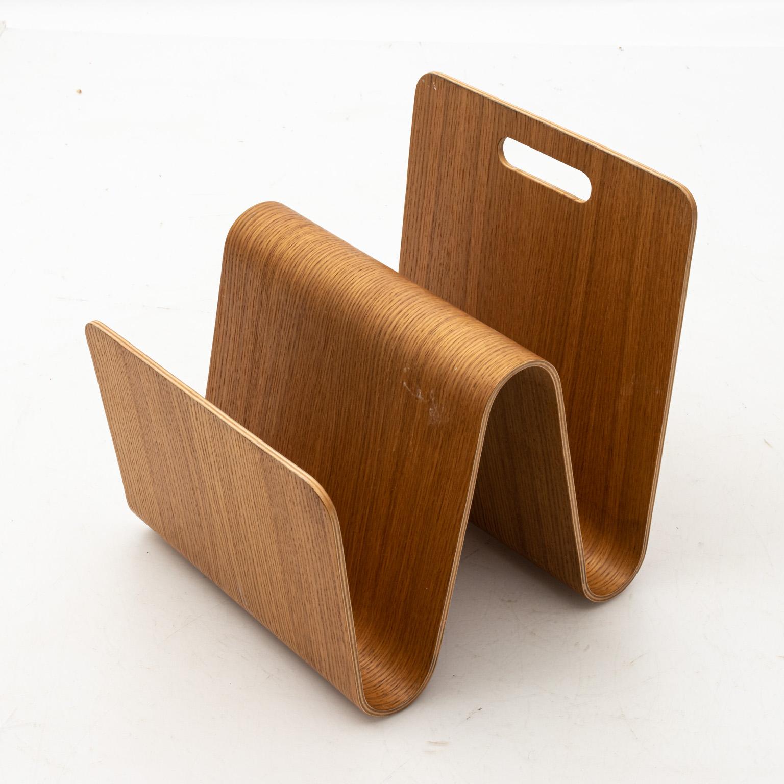 Mid-Century Modern Alvar Aalto Style Magazine Rack