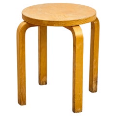 Alvar Aalto Style Mid-Century Modern Wood Stool, circa 1960