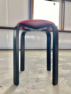 Postmoderne Hocker im Alvar Aalto-Stil, 3er-Set