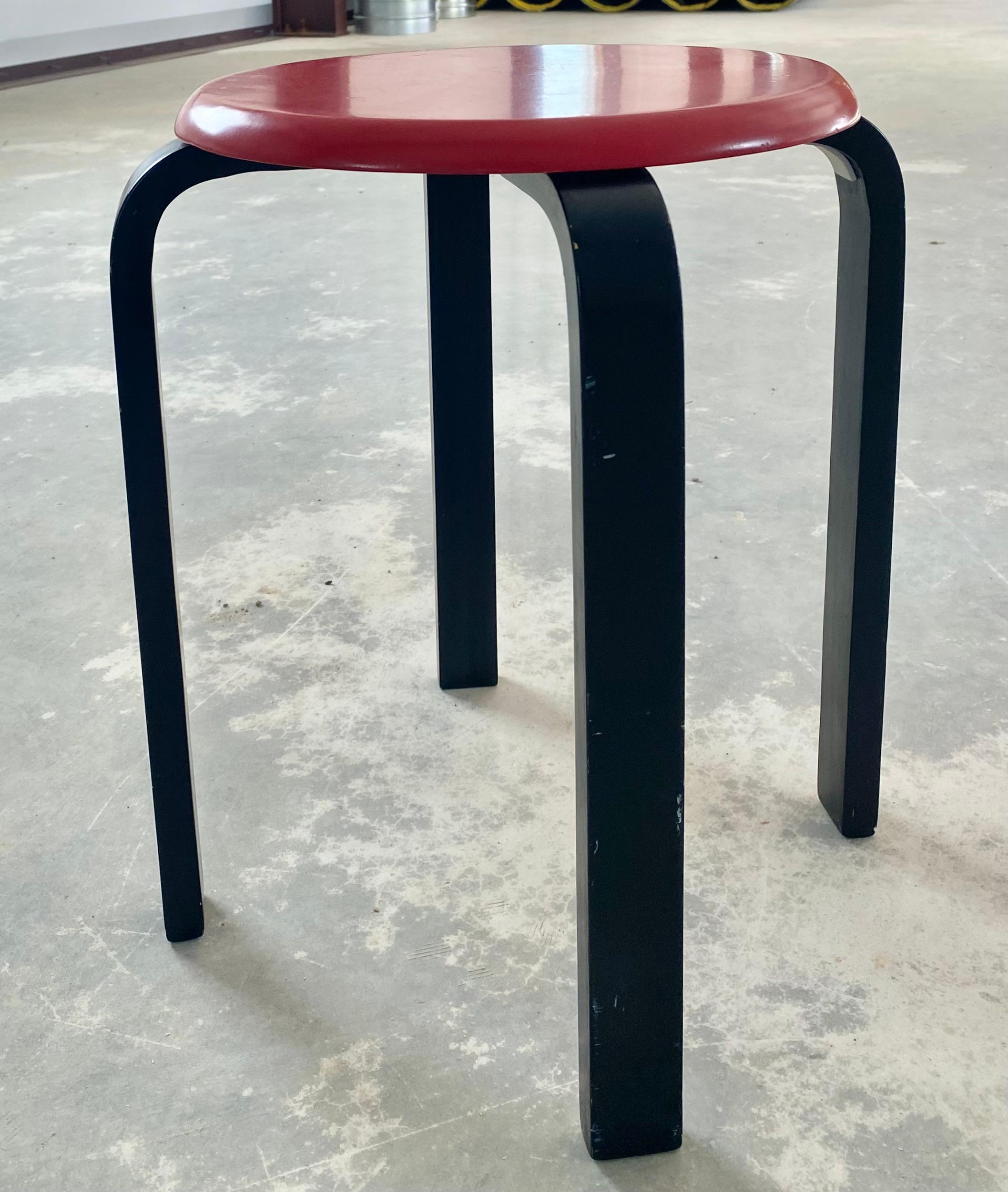 Vietnamese Alvar Aalto-Style Postmodern Stools, Set of 3 For Sale