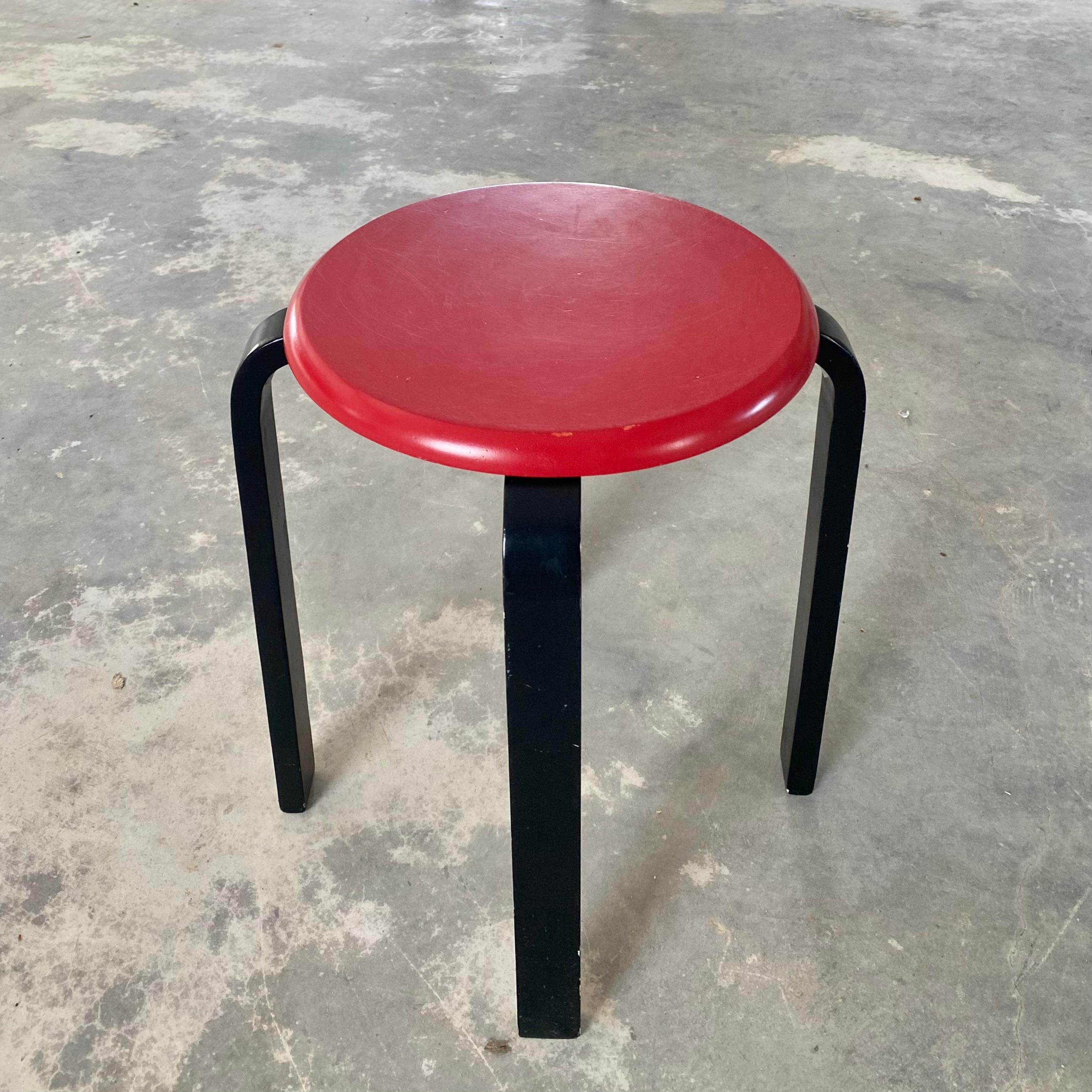 Alvar Aalto-Style Postmodern Stools, Set of 3 For Sale 2