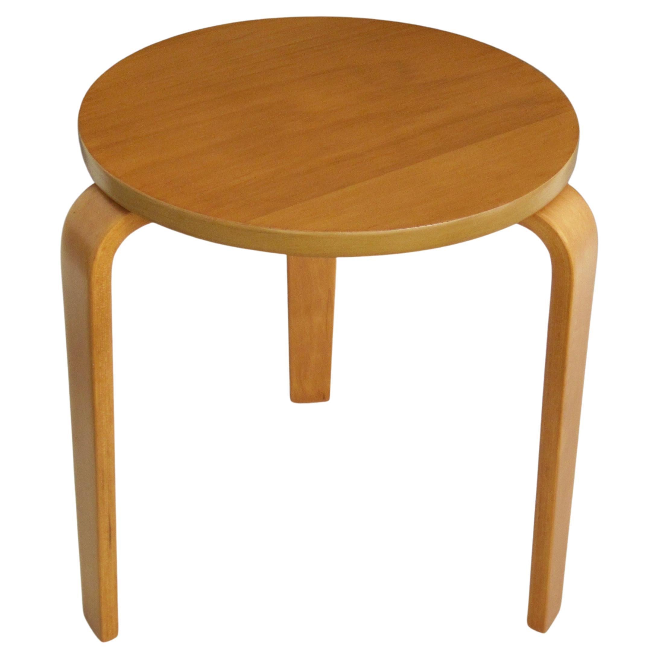 Alvar Aalto Style Side Table or Stool by Thonet For Sale