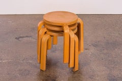 Alvar Aalto Style Small Stacking Stool
