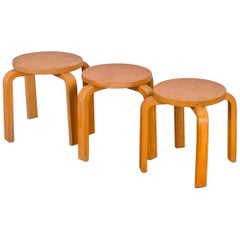 Alvar Aalto Style Small Stacking Stool