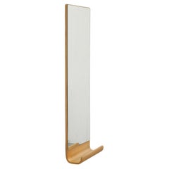 Specchio da parete in stile Alvar Aalto con ripiano in Wood piegato