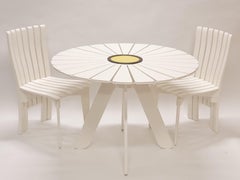 Tavolo e sedie della serie Sun di Alvar Aalto, anni '50