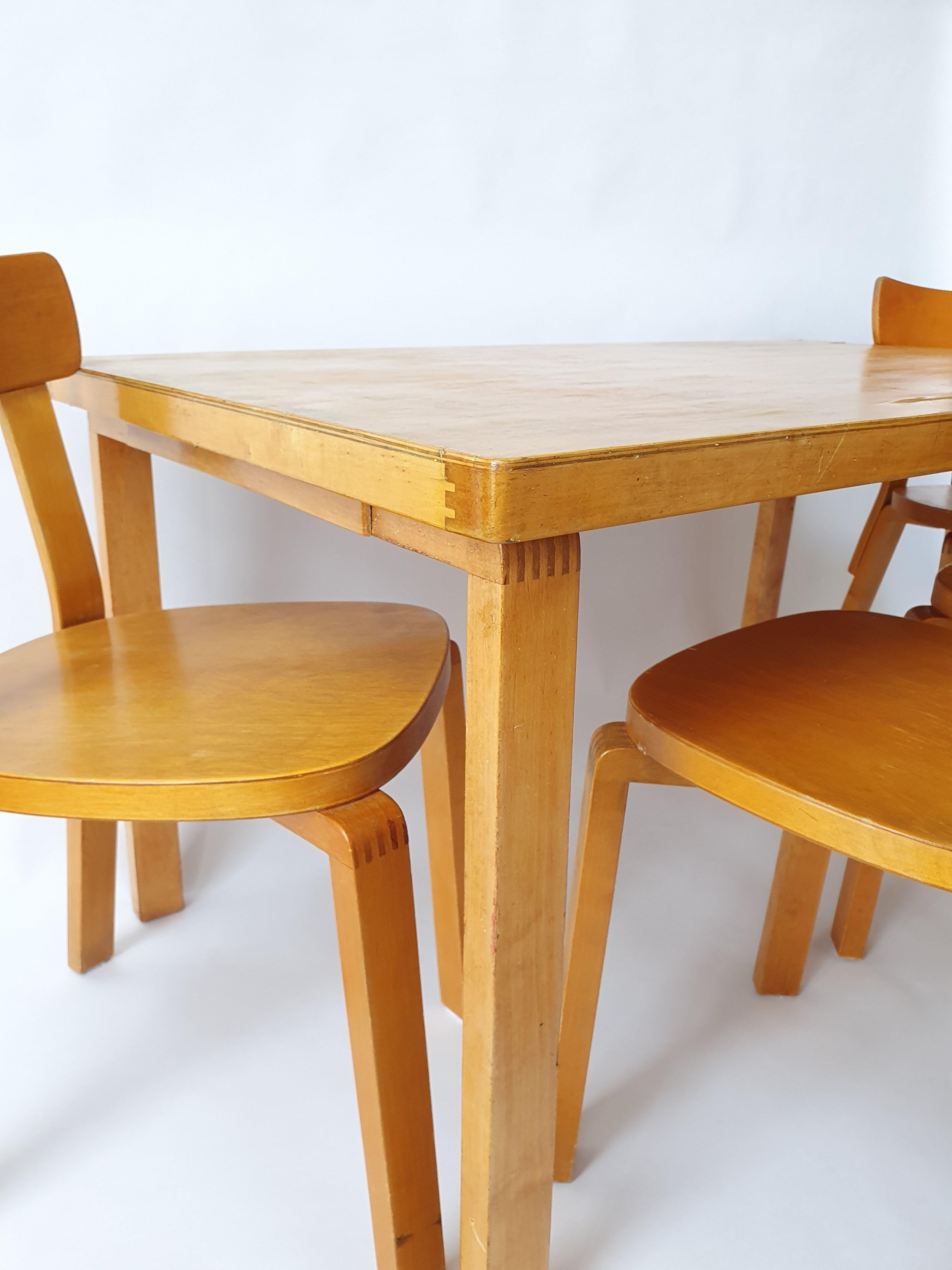 Alvar Aalto Table 1940s by Artek For Sale 7