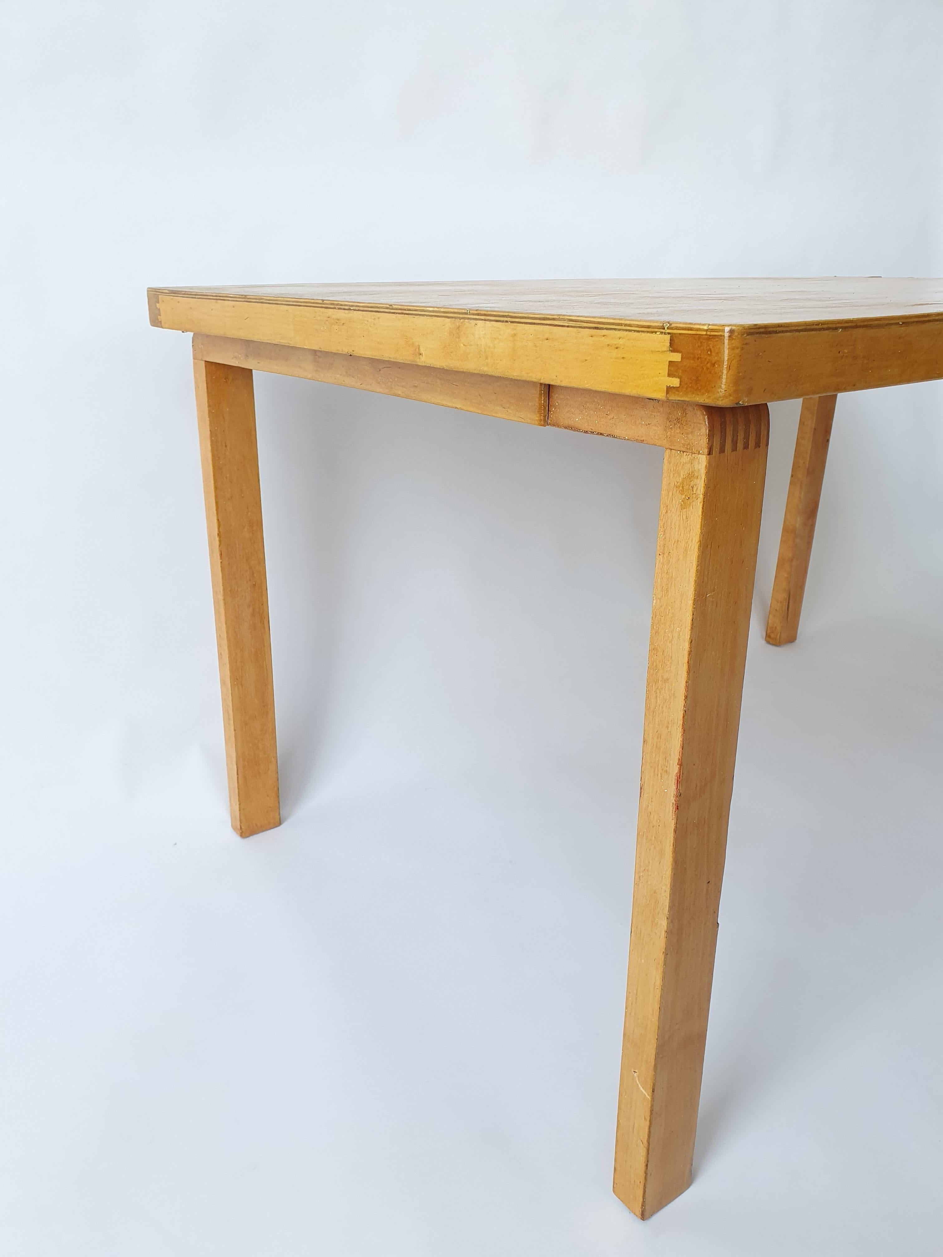 Scandinavian Modern Alvar Aalto Table 1940s by Artek For Sale