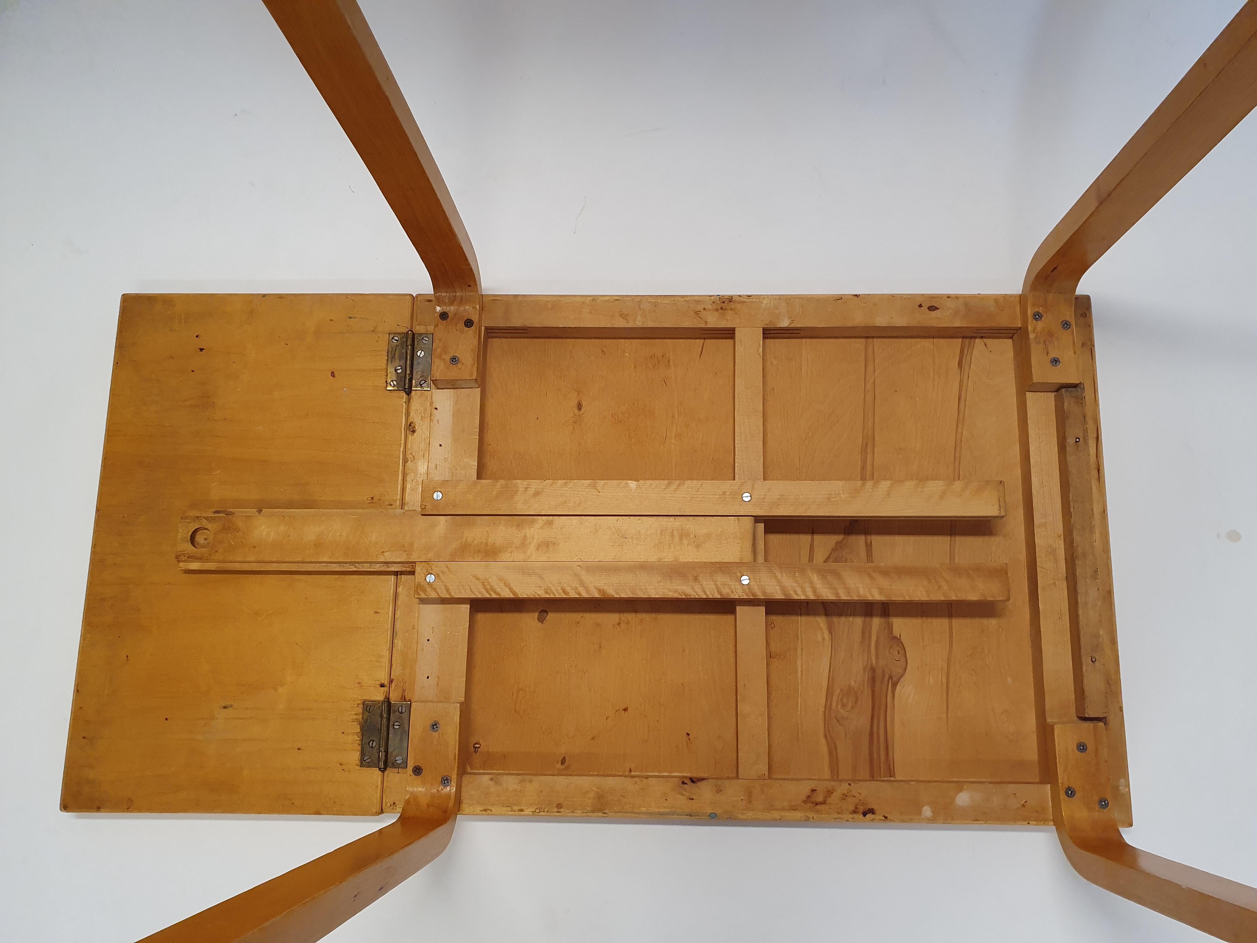 Alvar Aalto Table Model DL82 and 65 Chairs by Artek 1950s 12