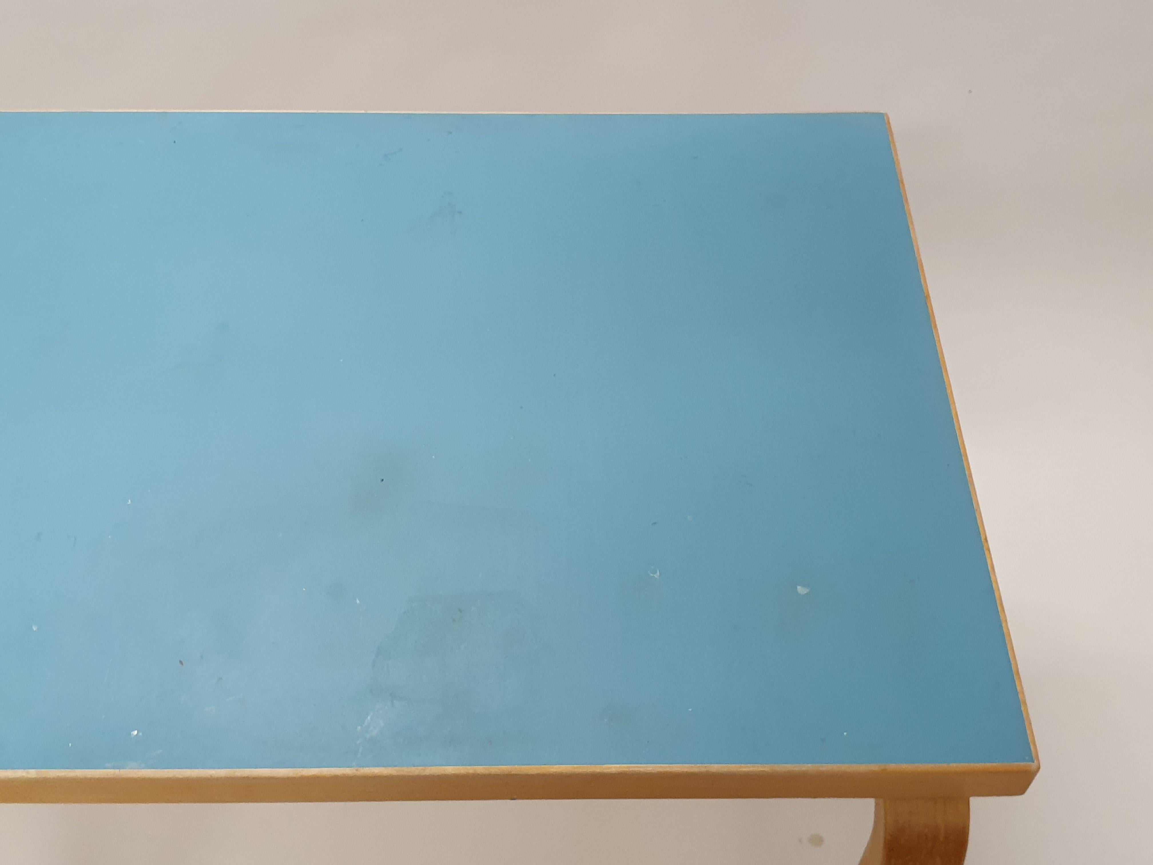 Mid-20th Century Alvar Aalto Table Model DL82 and 65 Chairs by Artek 1950s