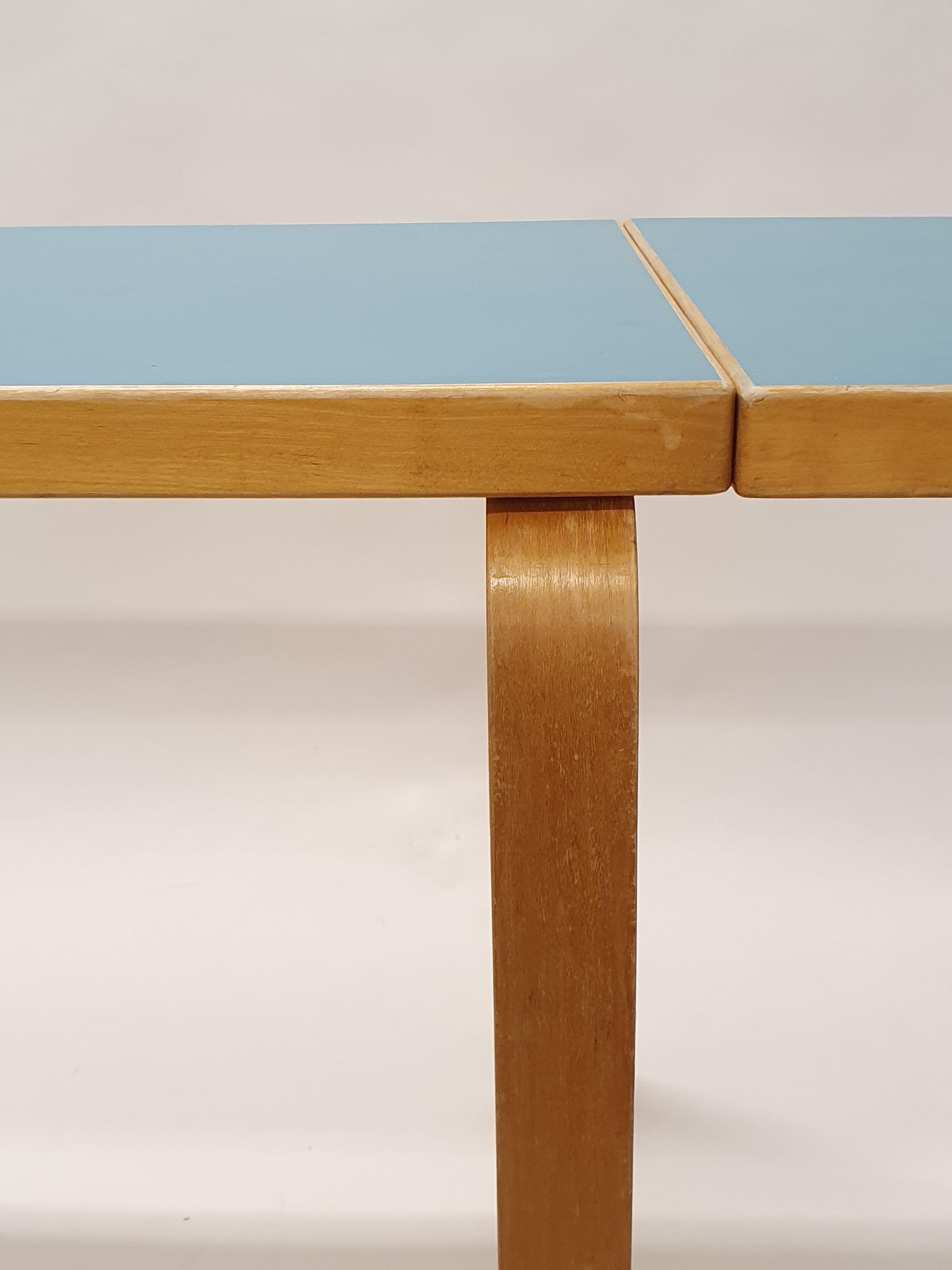 Alvar Aalto Table Model DL82 and 65 Chairs by Artek 1950s 1