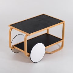 Alvar Aalto Tea Cart Model 901, produced by Artek, circa 1980s