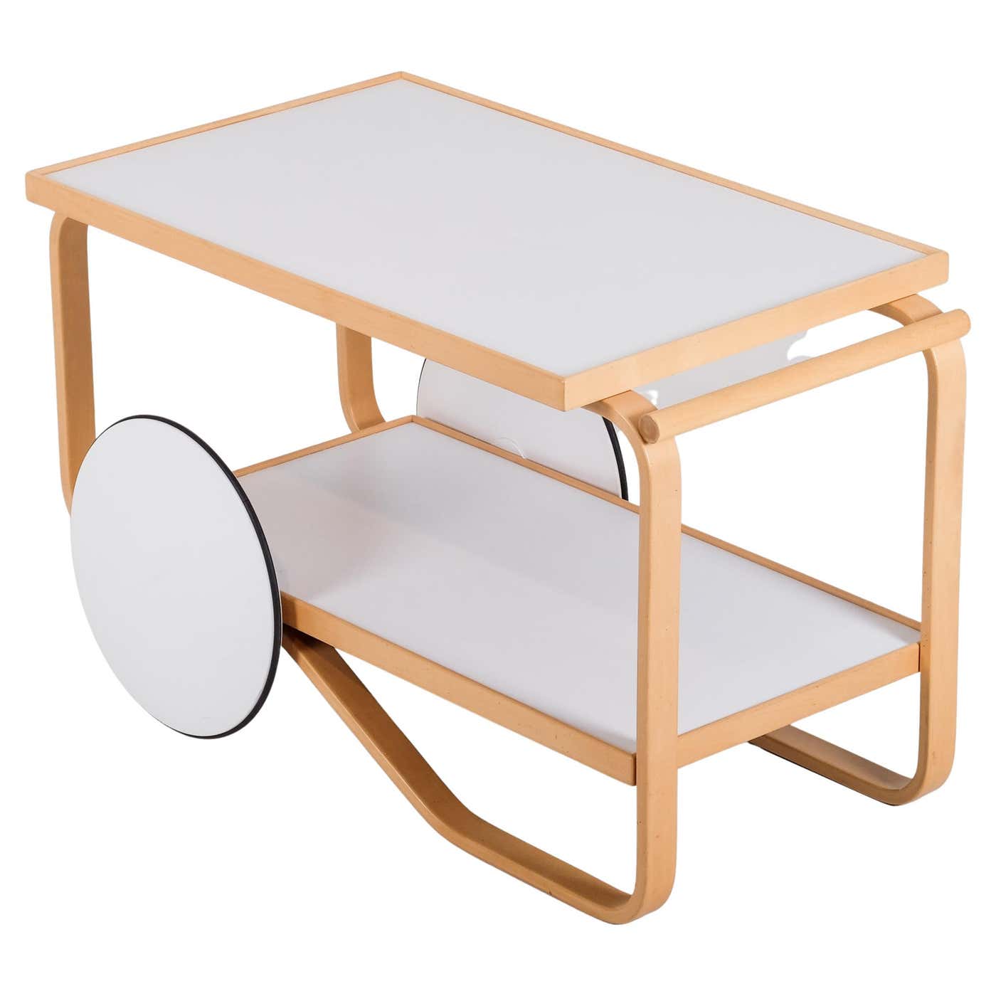 Alvar Aalto Tea Cart Model 901, produced by Artek, circa 1980s For Sale ...