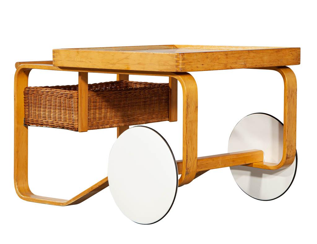 Alvar Aalto Tea Trolley 900 Modern Bar Cart For Sale 2