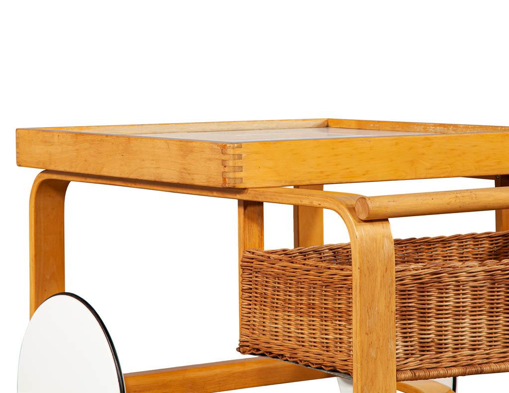 Alvar Aalto Tea Trolley 900 Modern Bar Cart For Sale 4