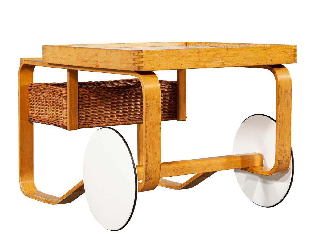 Alvar Aalto Tea Trolley 900 Modern Bar Cart For Sale 6
