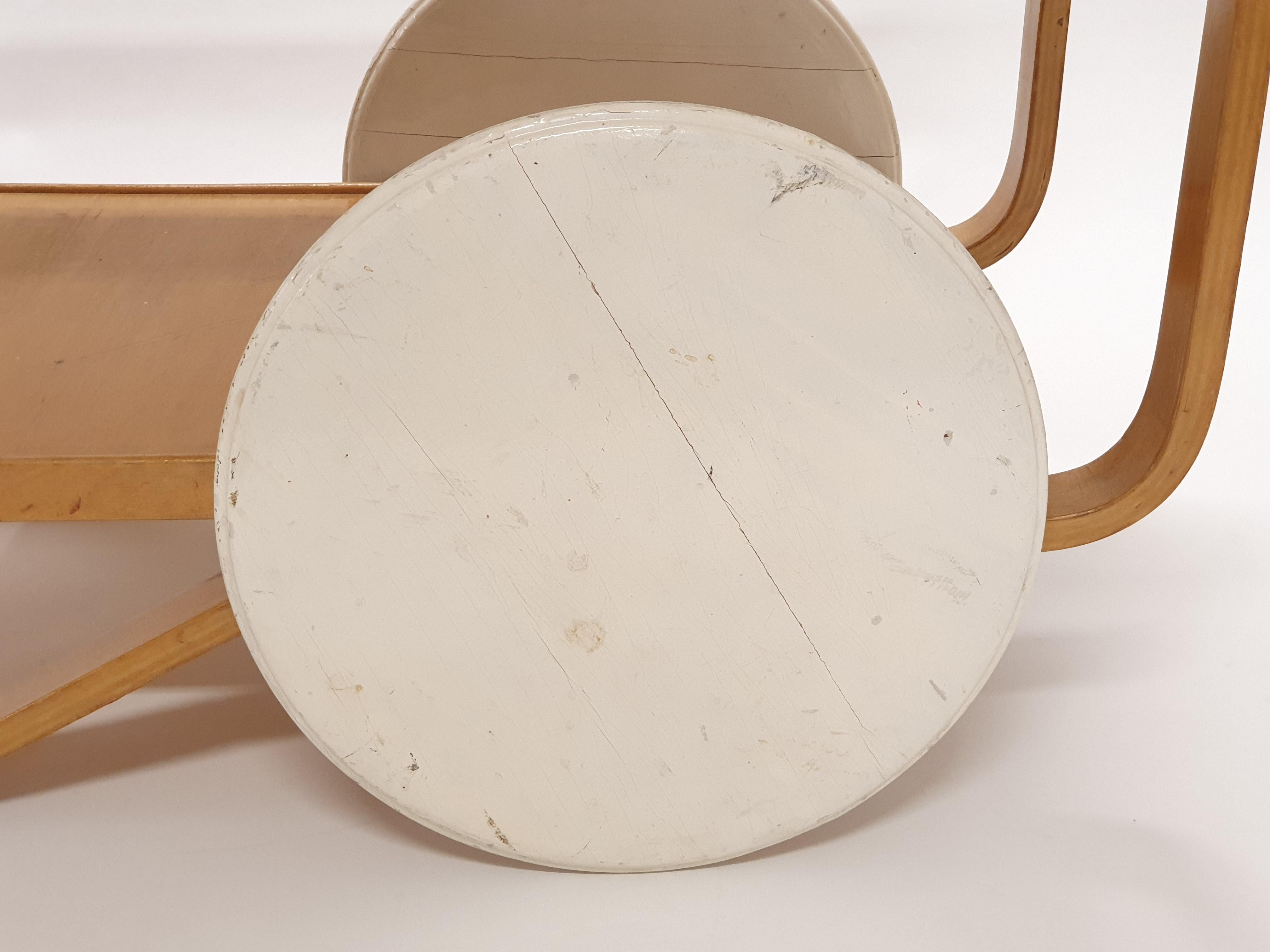 Alvar Aalto Tea Trolley 901 by Artek 1940s For Sale 12