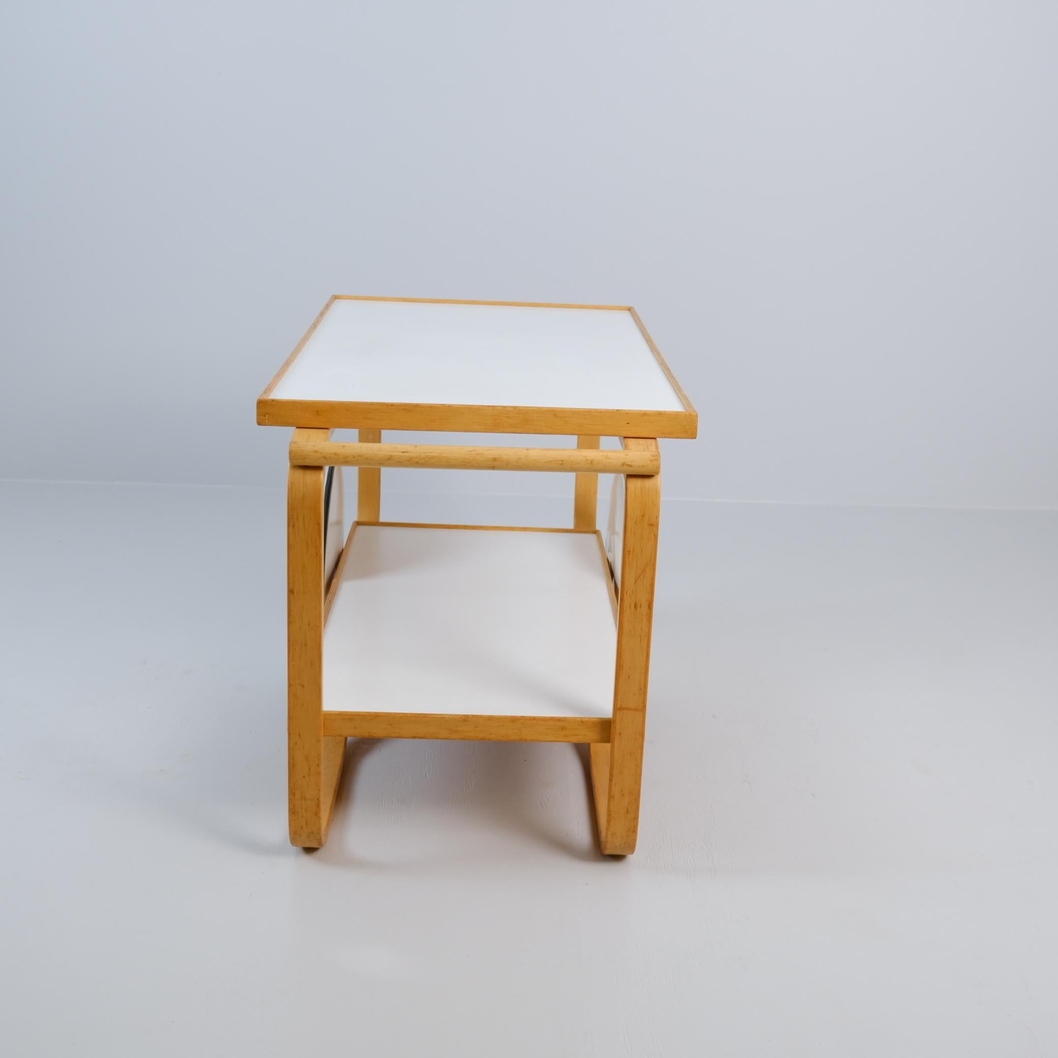 Carrito de té Alvar Aalto Modelo 901 en blanco y abedul para Artek, años 60 en venta 9