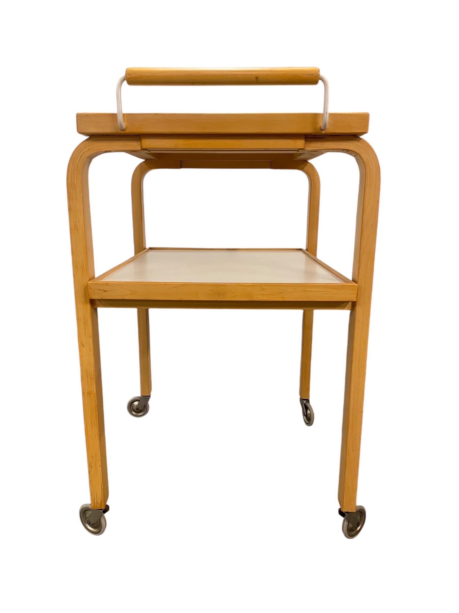 Birch Alvar Aalto Trolley Model 99, Artek 1960s For Sale