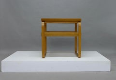 Alvar Aalto , Two Tier Plywood Table , model 915 , stamped Finsven , 1940's .