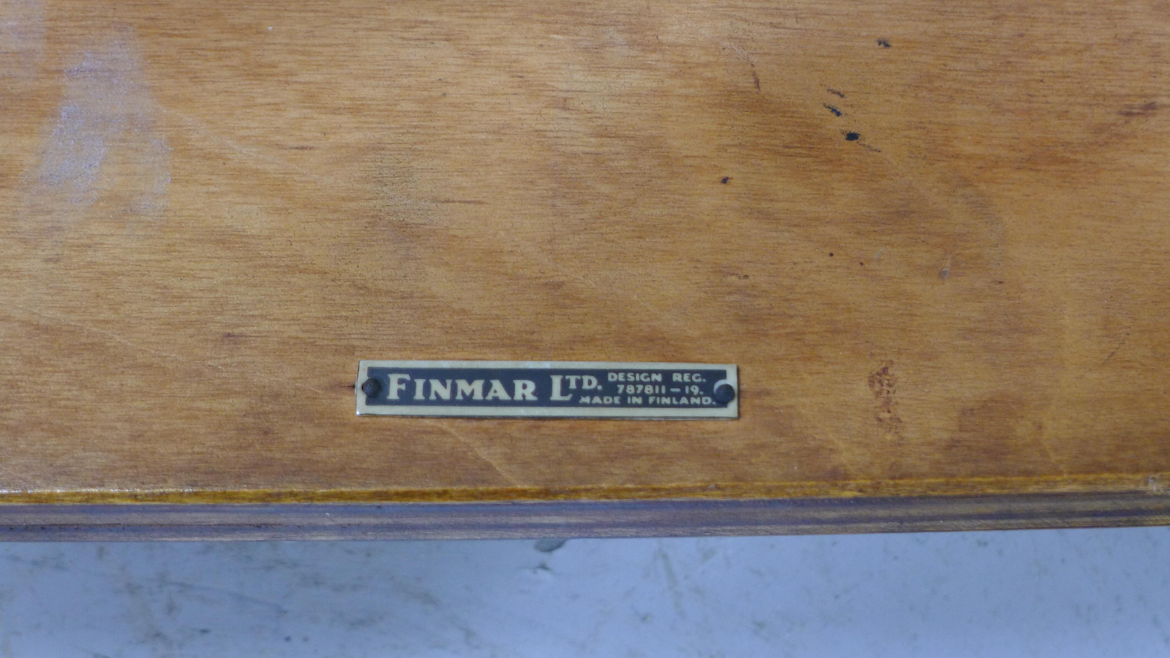 Finnish Alvar Aalto Type 21 Chair Molded Plywood, Finmar Label, 1930s