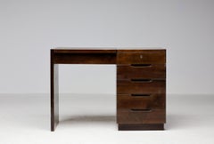 Alvar Aalto Vanity Table, 1930 — Dark Stained Birch, Original Condition