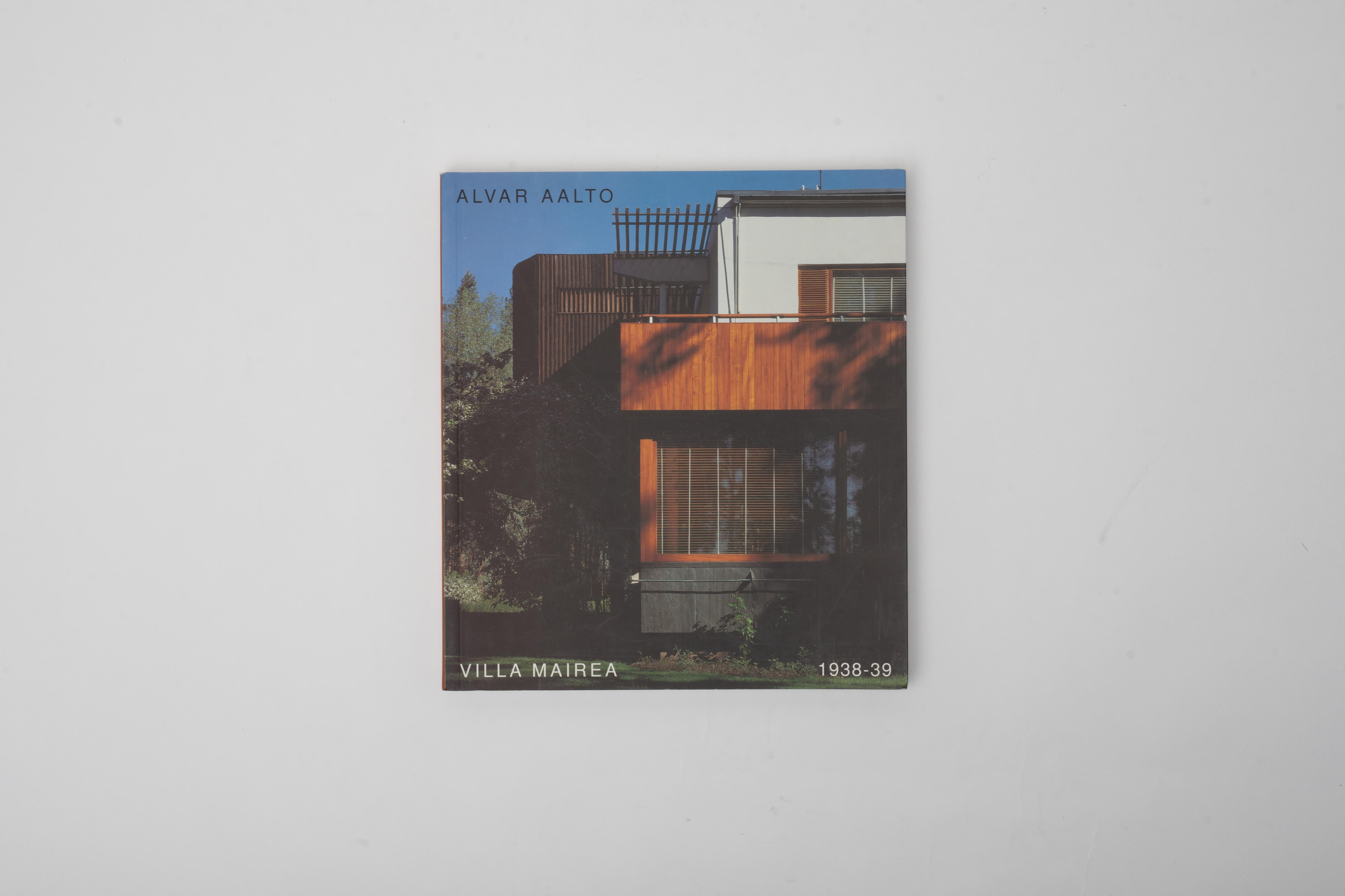 The seminal Aalto House, The complete work printed in colour from the Alvar Aalto Foundation. 168 pages, 355 illustrations,  perfect worn condition. No details are spared in this Tour de Alvar. The house from 1938-39 in english.
One of the best, by