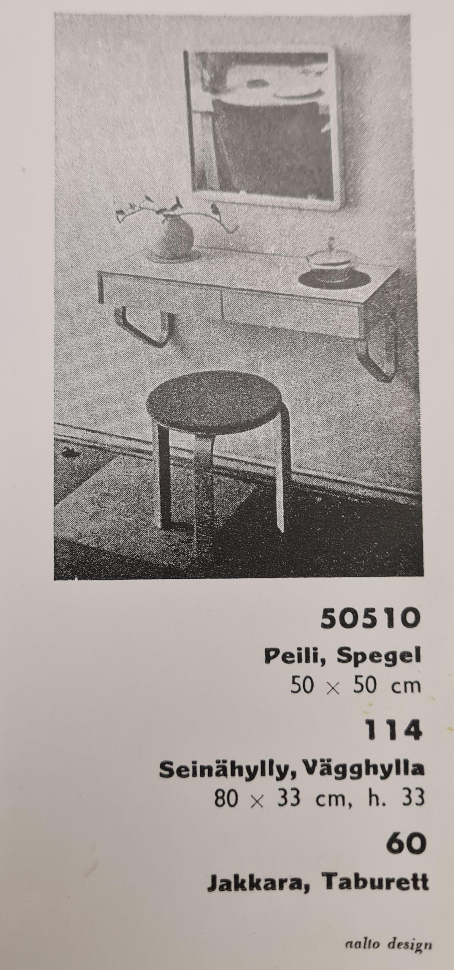 Alvar Aalto Wandregal Modell 114B, 1950er Jahre für Artek im Angebot 7