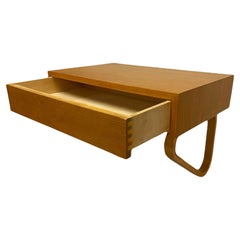 Minimalist Alvar Aalto Drawer Wall Shelf Model B 114 in Birch, 1950s for Artek