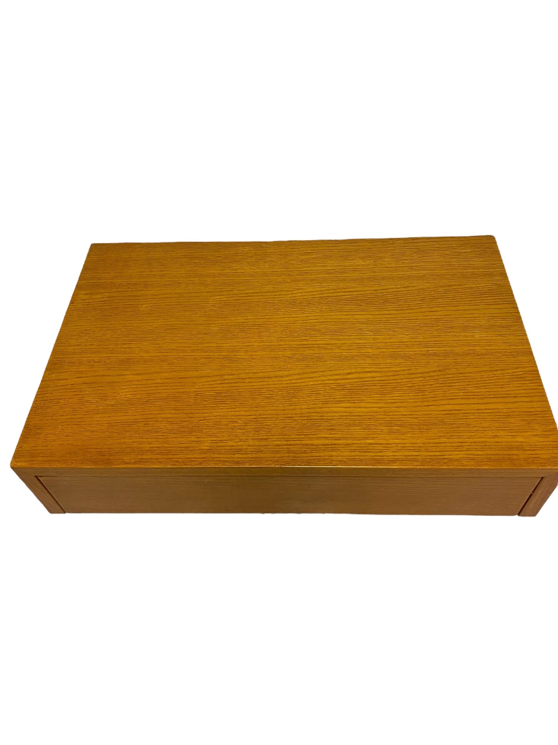 Minimalist Alvar Aalto Drawer Wall Shelf Model B 114 in Birch, 1950s for Artek 1